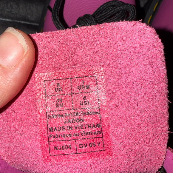 Women's Dr. Martens Pink Jadon Pisa Boots Size 8 UK6 - Picture 5 of 5